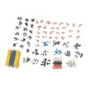 1400 Pcs Set Electronic Components Metal Film Resistor Ceramic Electrolytic