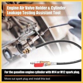 REPAIROCK Engine Air Valve Holder Pressure Pipe Valve for LS Engine Valve Spring Compressor Air Holder Stem Seal Removal to 1/4 NPT Cylinder Leakage Test Assistant Set Auto Replacement Parts