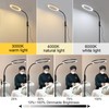 dujunlinghang Bright Dimmable 24 Watt Adjustable Height Gooseneck LED Floor