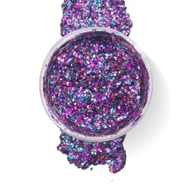 Purple Confetti - Holographic Body Glitter Gel for Body, Face, Hair - Vegan & Cruelty Free - Electric Bliss Beauty (Purple Fairy Dust)