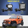 Nilight Light Mounting Bracket Hood Cowl Mount Brackets for Front