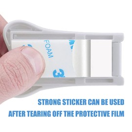 Clyhon 2Pcs Sliding Door Lock Safety Lock for Babies, Child Safety Cabinet Locks Door, Cupboard Locks, Locks Safety Window Lock for Kids (White)