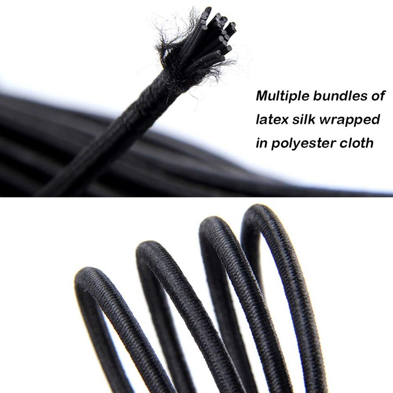20 PCS Plastic Cord Locks & Elastic Bungee Nylon Shock