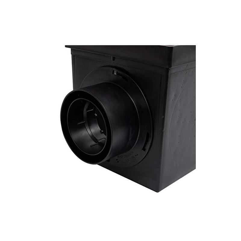 NDS 900BKITRTL1PK Square Catch Basin Drain Kit with 2-Opening Catch