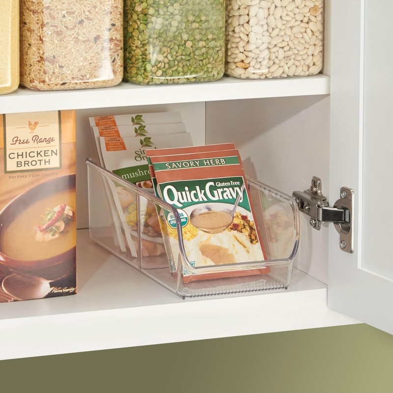 iDesign Divided Packet Organizer for Kitchen and Pantry Storage -
