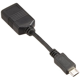 Buffalo iBUFFALO USB (microB to A) Converter Adapter for Tablet Black BSMPC11C01BK