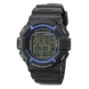 Clefer TE-D189-BK Digital Men's Wristwatch, Radio Wave, Urethane Strap, Black,