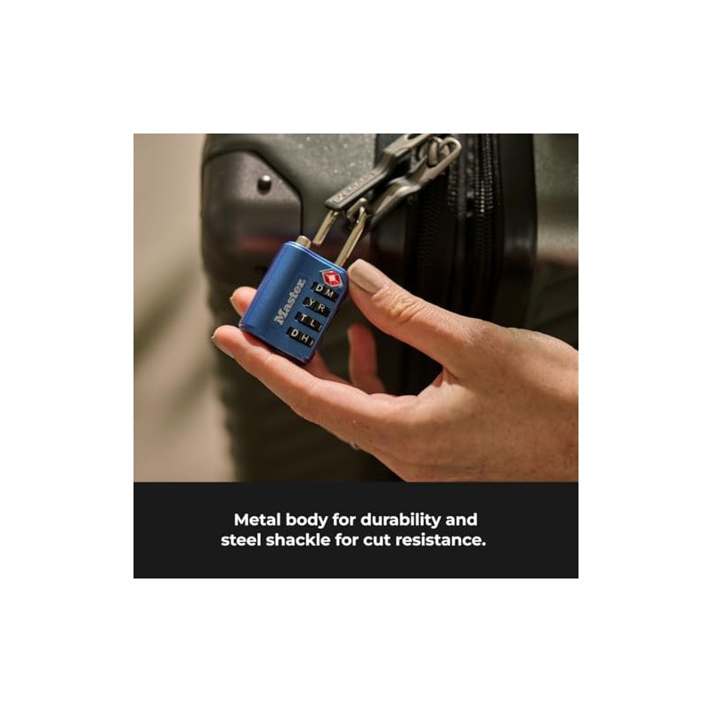 Master Lock 4691DWD TSA - Candado de combinación de contraseña