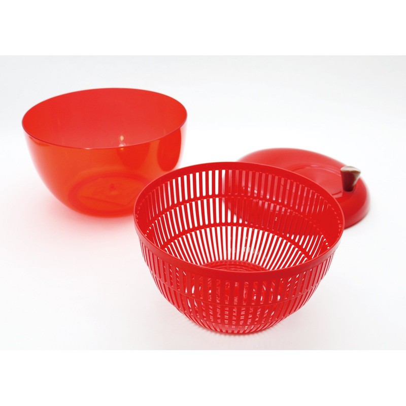 Contemporary Department Vegetable Colander, Apple Salad Spinner, Small, Green K333-GR