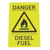 Danger Diesel Fuel Warning Sign Yellow/Black