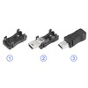 sourcing map Mini USB 5 Pin DIY Connector Type Mini