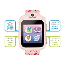 PlayZoom Reloj inteligente para 2 niños – Videocámara selfies STEM aprendizaje educativo divertido juegos, reproductor de música MP3, libros de audio, pantalla táctil, reloj digital deportivo, regalo para niños y niñas divertidas impresiones