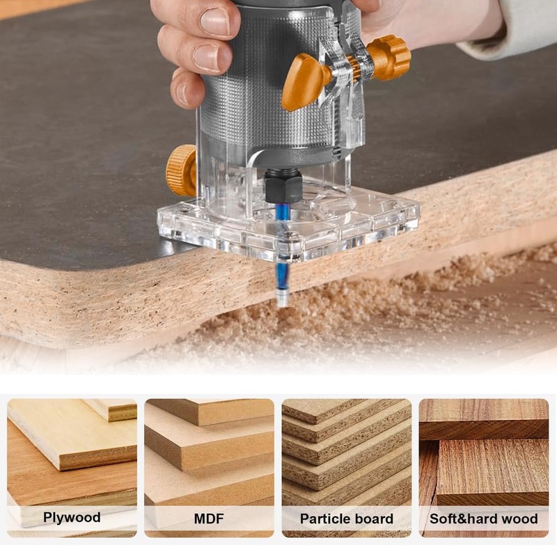 Mesee Up Down Compression Cut Spiral Flush Trim Router Bit