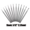 12Pcs Round Shape Burr Set - 3/32Inch Shank Jewelry Making