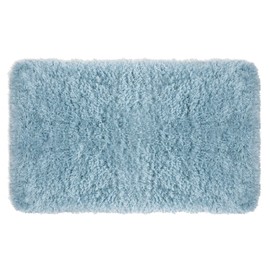 Popular Bath Imperial Shaggy Bath Rug, 17x24, Spa Blue