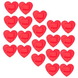 CORHAD Small Patch 30 Sheets Heart Stickers Bandages Dressing Pads Tape Self Sticking Gauze Dressing Pads for Kids Breathable Care Patches Waterproof Child