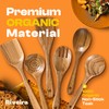 Riveira's 6-Piece Kitchen Essentials - Wooden Spoons for Cooking and