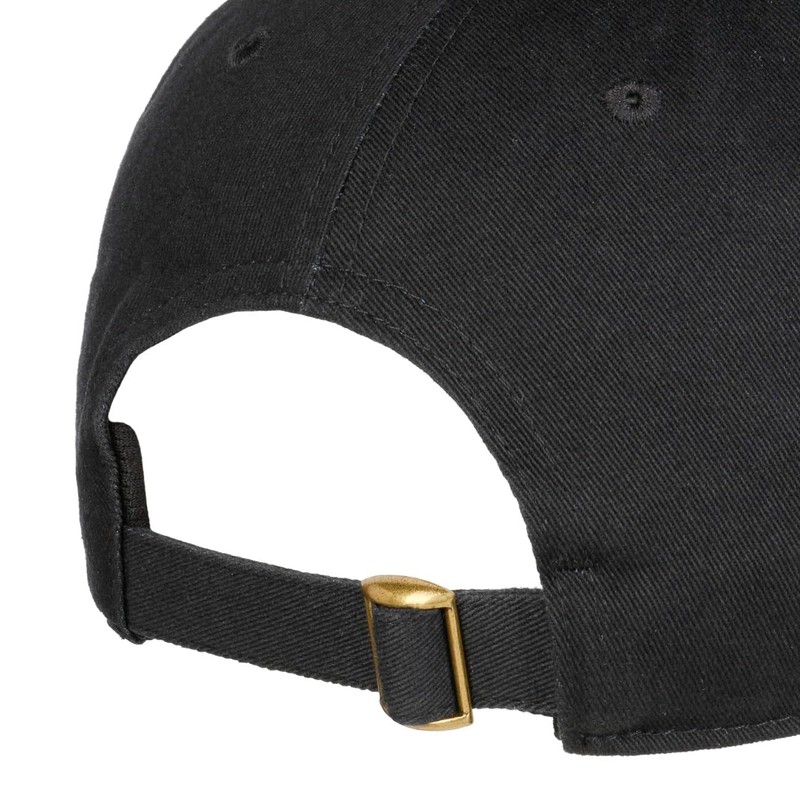 Brixton Woodburn Cap Baseball Cap Curved Brim Metal Buckle, Black