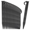com-four® 24 x Plastic Ground Nails - Durable and UV-Resistant