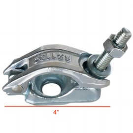 Scaffolding Forged Single Couplers,Pipe Clamps For 1.65" to 1.9" (42mm to 48mm) OD Tube,4PACK.(Half Couplers)
