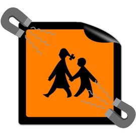 School Bus Sign Magnetic School Bus 20 x 20 cm Warning Sign Student Transport Magnetic Sign Car Warning Sign School Bus Board STROBO