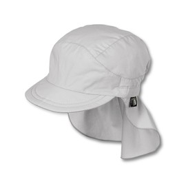 Sterntaler Unisex Children's Peaked Cap with Neck Protection, No Ties, Children's Hat, light grey