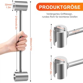Niuny Door Hinge Adjustment Tool Adjustable Wrench Door Hinge Repair Tool Hinge Gap Adjustment Key Door Hinge Tool for Flag Hinges Fire Door (23-25 mm)