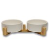 Elevated Dog Bowls and Cat Bowls Set to Minimize Neck