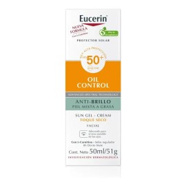 Protector Solar Eucerin Oil Control Anti-Brillo, Piel mixta a grasa toque seco, Bloqueador Solar