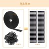 MHSKNHW Reusable Cable Ties with Adjustable Velcro Bands + 50