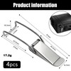 4pcs Toggle Latch Catch Lock,Spring Toggle Latch Hasp,Stainless Steel Tension