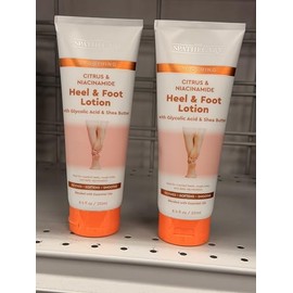 Citrus & Niacinamide Heel & Foot Lotion with Glycolic Acid and Shea Butter, 8.5 fl oz, 2 Pack