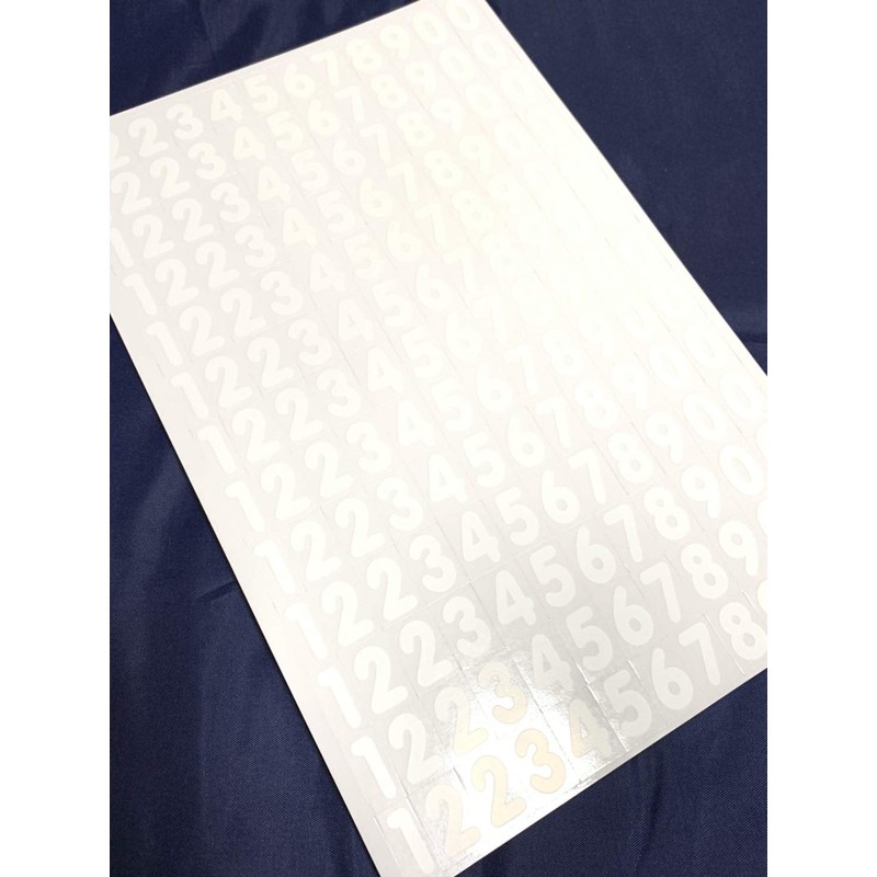XIAXIN Waterproof PVC Number Stickers Numbers Numbering Sticker Set Weather-resistant