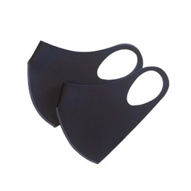 WARM aeroheat + aerosilver, for Cold Weather, Reusable, Breathable Color Face Mask (Large, Black - 2 pack)