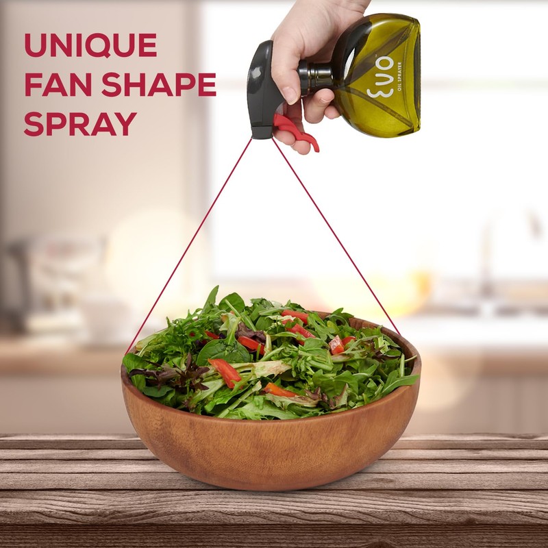 Evo Oil Sprayer Glass, Non-Aerosol for Olive, Cooking Oils, and