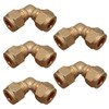 8mm Brass Compression Elbow Connectors – Pack of 5 |