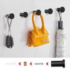 Mailfull Coat Hooks Black Pack of 8 Towel Hooks with