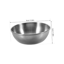 iplusmile 6pcs Stainless Steel Sauce Dishes Round Mini Bowls for Seasoning Dipping and Appetizers Reusable Small Bowls for Charcuterie Board Easy to Clean and Stylish Design