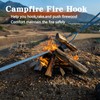 40" Stainless Steel Fire Log Tongs Firewood Grabber and Fire
