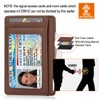 Slim RFID Blocking Card Holder Minimalist Leather Front Pocket Wallet