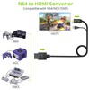LiNKFOR N64 to HDMI Converter, 16:9/4:3 Conversion Mini Composite CVBS