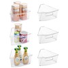 Oubonun Lazy Susan Organizers Set of 6, 10.2”x 9.4”x 4”