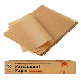 Katbite 12x16 Inch Parchment Paper Sheets, Pre cut Unbleached Baking Paper, Heavy Duty & Non-stick for Half Sheet Baking, Cooking, Grilling Wrapping Foods