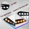 BINQIGOO LED Front Bumper Fog Light Daytime Running Lamp White/Amber