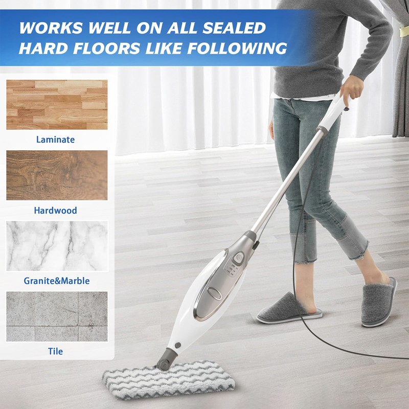 Tidy Monster Steam Mop Pads with Scrub Strips Microfiber Replacement