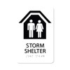 ALPHA DOG ADA SIGNS Storm Shelter Sign with Braille 9x6