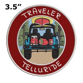 Traveler! Telluride Embroidered Premium Patch DIY Iron-on or Sew-on Decorative Badge Emblem Vacation Souvenir Travel Gear Clothes Appliques Wildlife Explore Nature