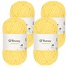 Reessy Chenille Yarn, Soft Chunky Yarn for Crochet, 4 ×50g