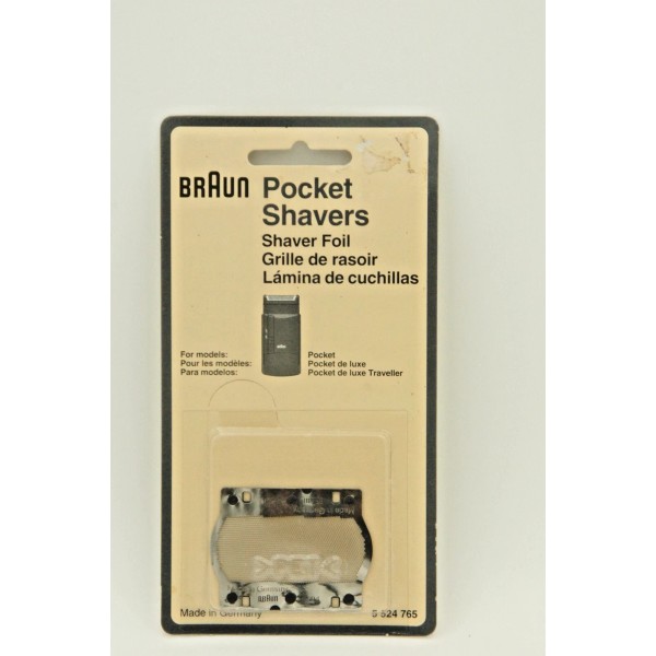 Braun Shaver Foil f/ S523,24,25 Shaver 524765 NEW