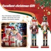 Christmas Nutcracker Soldier, 30 cm Wooden Nutcracker Christmas Decorations for